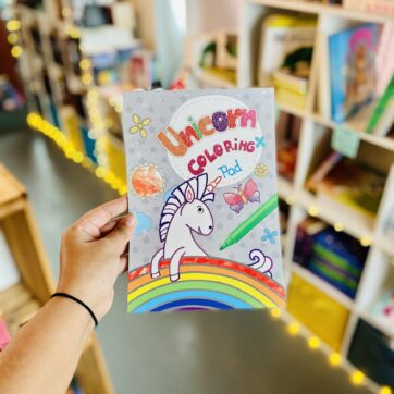 Unicorn Colouring Books for Children - Grey