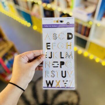 Puffy Foil Stickers Alphabet