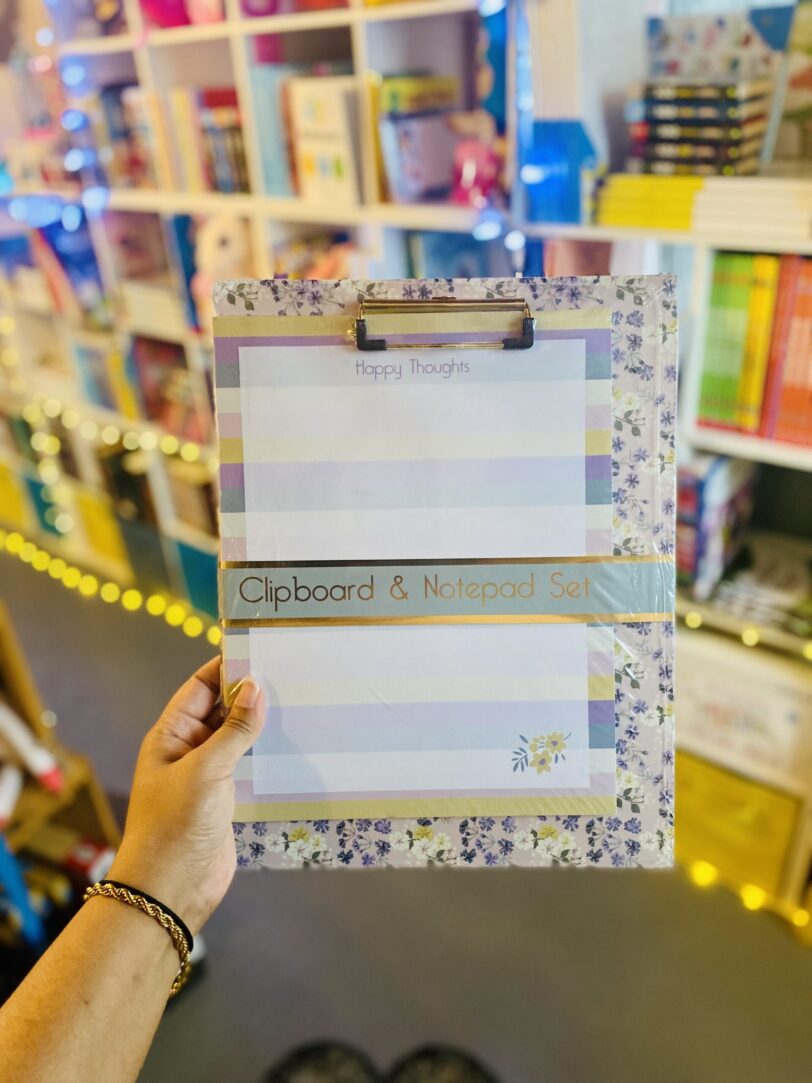 Clipboard and Notepad Set: Happy Thoughts