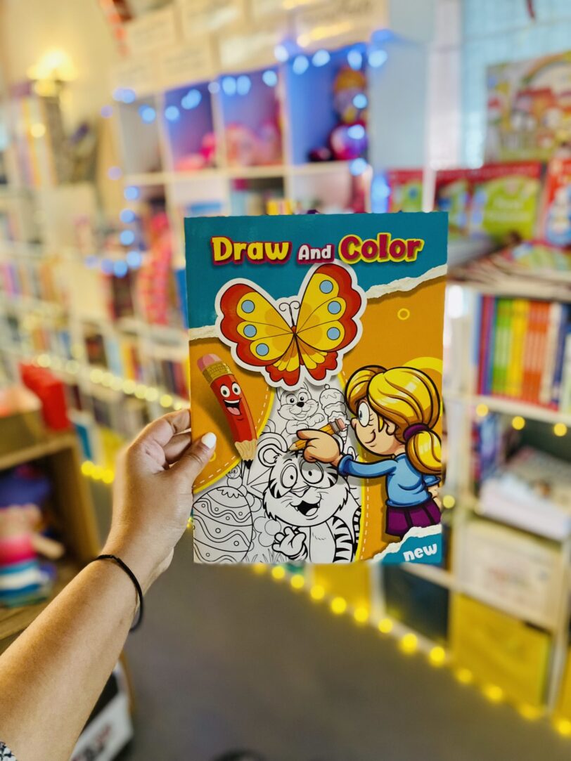 Draw and Colour Colouring and Activity Book for Kids 48pages