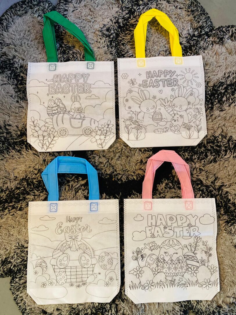 Easter DIY Colouring Totes