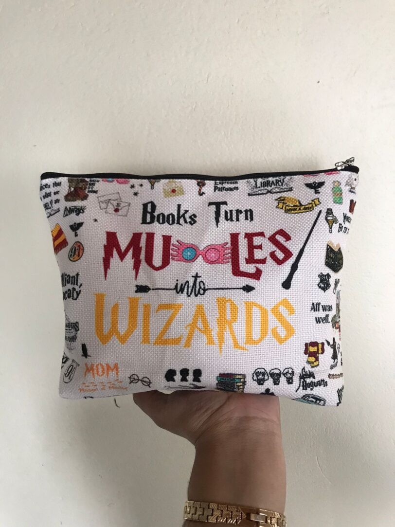 Books Turn Muggles Into Wizards Harry Potter Inspired Multipurpose Bag - Image 2