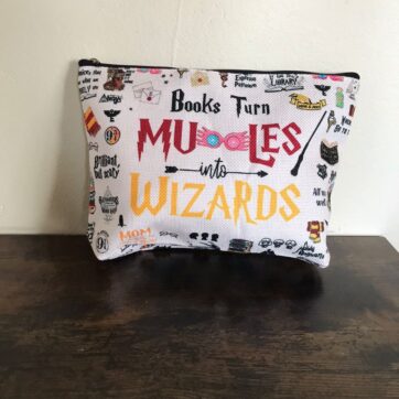 Books Turn Muggles Into Wizards Harry Potter Inspired Multipurpose Bag
