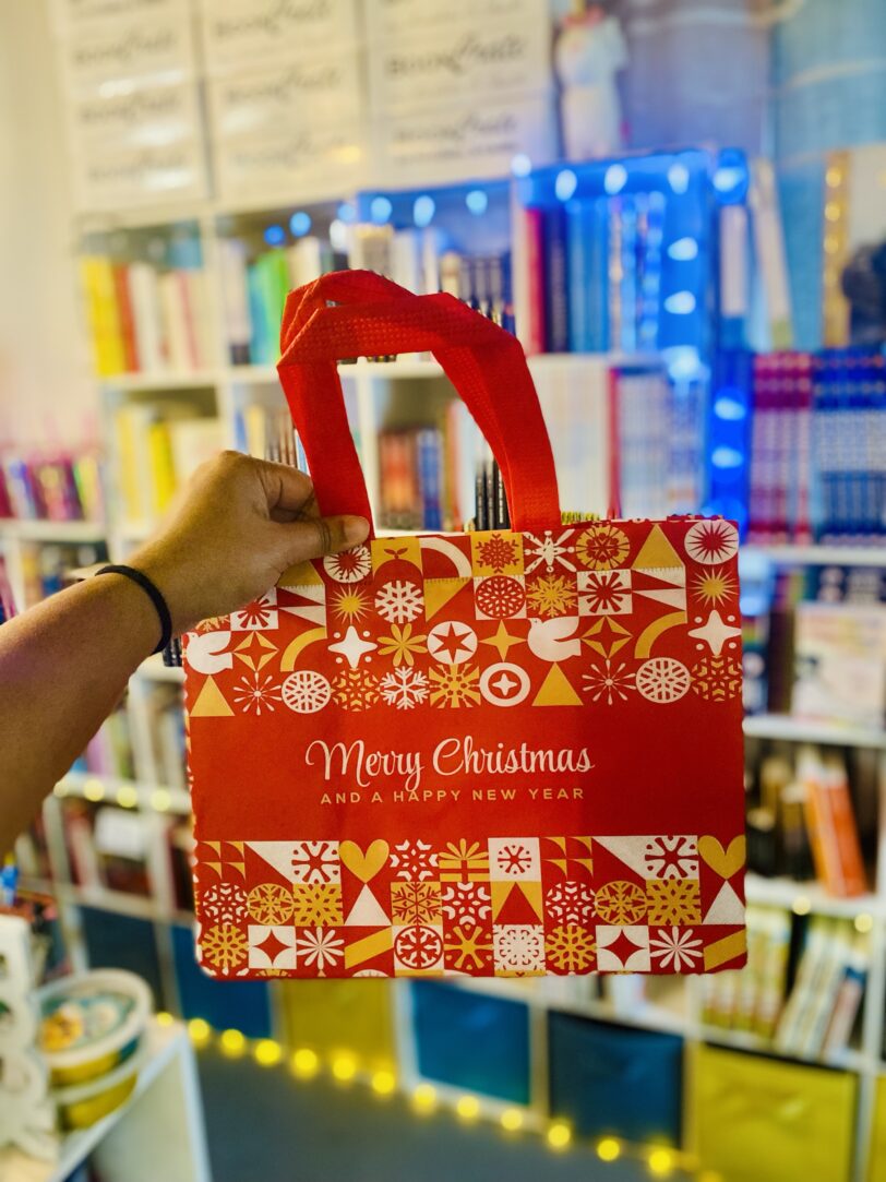 Medium Christmas Gift Bags | Reusable Tote Bags | 12 x 9 x 6.7"