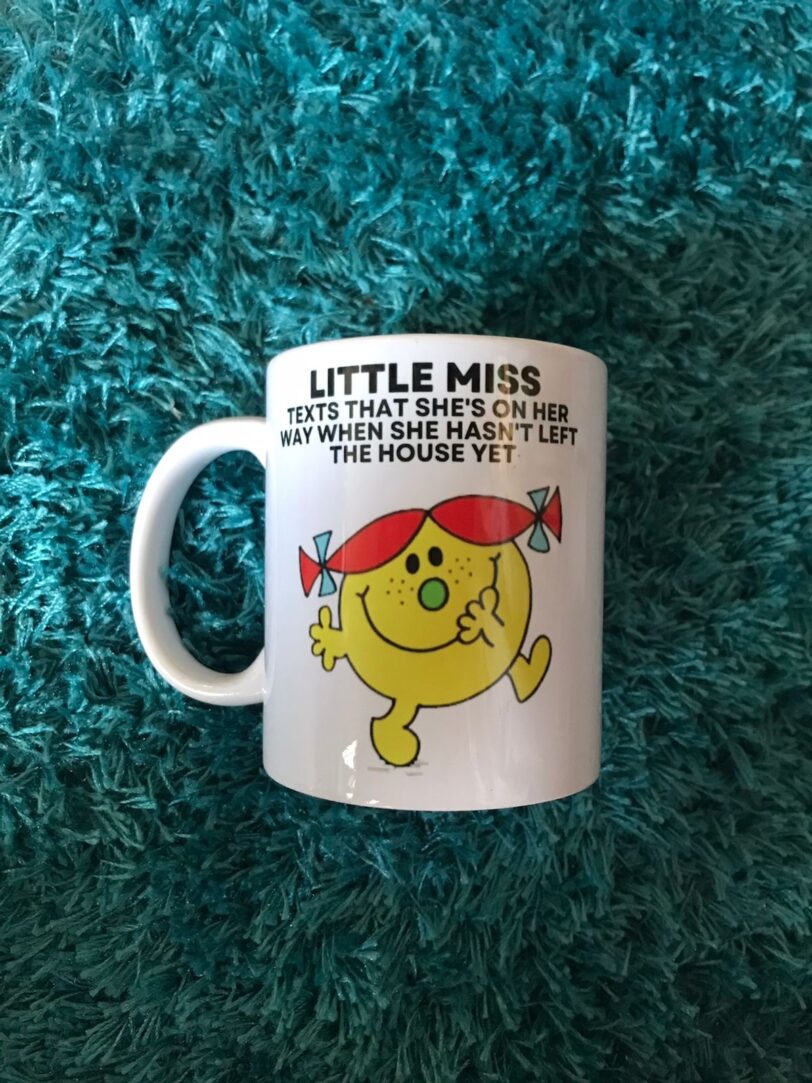 Little Miss Texts That She's On Her Way Mug | Firefly Crafts and Creations