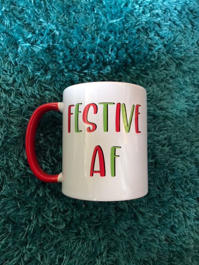 Festive AF Mug | Firefly Crafts and Creations