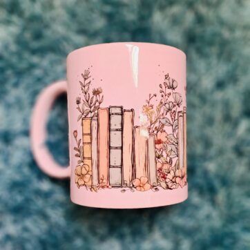 Floral Bookstack Mug | Firefly Crafts and Creations