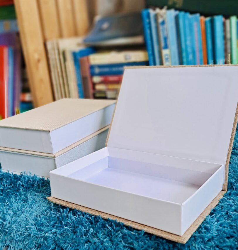 Linen Book Box