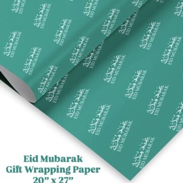 Eid Mubarak Wrapping Paper 6 Sheets 20” x 27” each