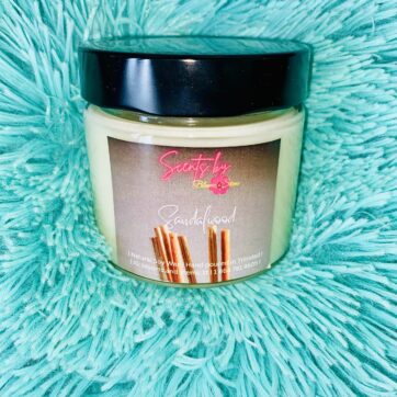 Sandalwood 8.5oz Candle | Blooms and Stems