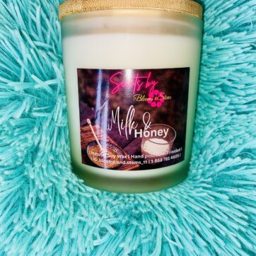 Milk and Honey 8.5oz Candle | Blooms and Stems