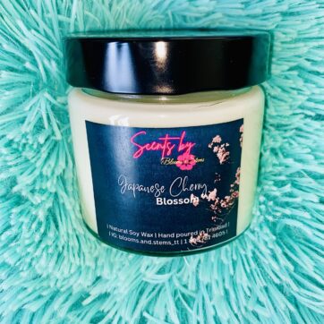 Japanese Cherry Blossom 8.5oz Candle | Blooms and Stems