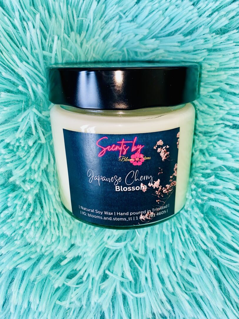 Japanese Cherry Blossom 8.5oz Candle | Blooms and Stems